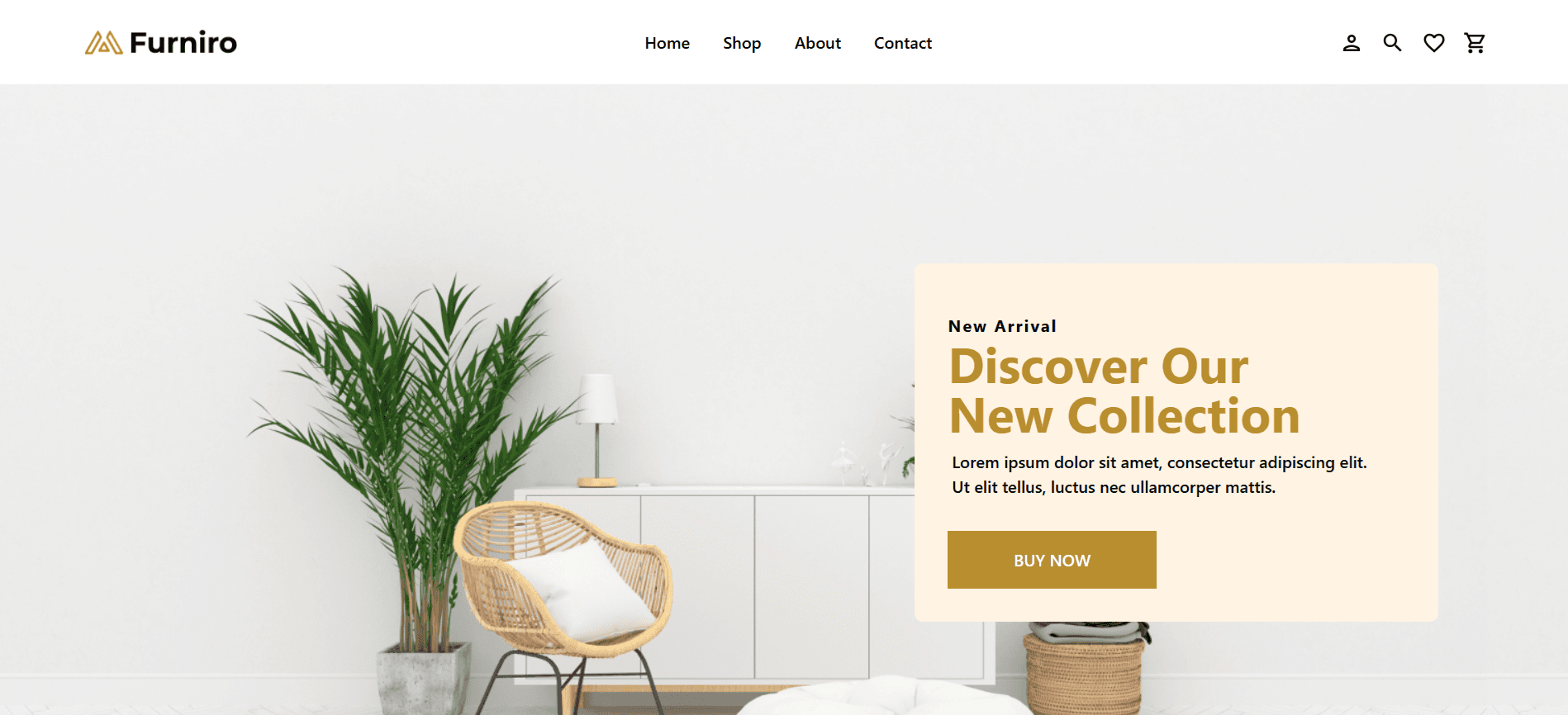 Furniro - Full stack website by John Fayez Roufaeil